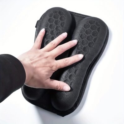 Motorcycle Seat Cushion Rear Seat Pads 3D Blow Air Cushion Shockproof Breathable Moto Saddle Cushion Slow Rebound Memory Gel Pad