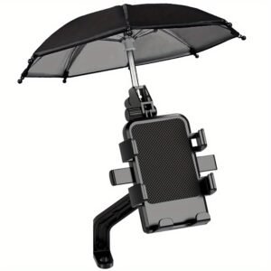 Waterproof Motorcycle Phone Mount with Umbrella