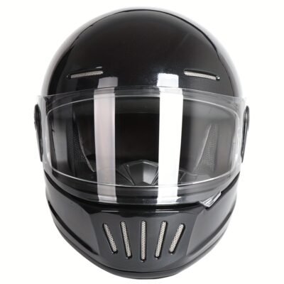 Retro Motorcycle Helmet Full Coverage Helmet for Men and Women in All Seasons