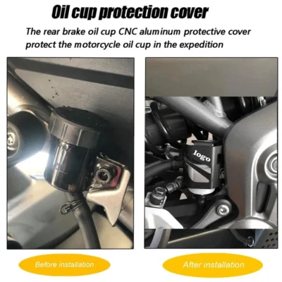 For Yamaha FZ6 FZ-6 ZF6N FZ6R FAZER Accessories Rear Brake Fluid Reservoir Cover Oil Cup Protector Guard Motorcycle Parts