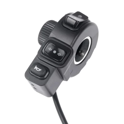 3 In 1 Motorcycle Switch Electric Bike Scooter ATV Quad Light Turn Signal Horn ON/OFF Button for 22mm Dia Handlebars Motorbike