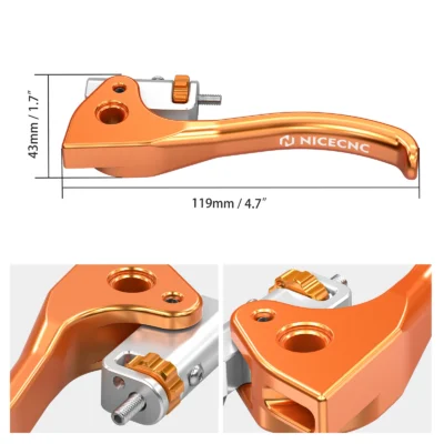 NICECNC For 2025 2024 KTM EXC 300 SX 125 SXF 450 XW-F 500 EXCF 450 350 250 2014-2025 BREMBO Short Clutch Lever Brake Lever Kit
