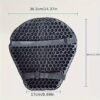 3D Motorcycle Seat Cushion with a Honeycomb Design, High Elasticity, Anti-Slip, Shock-Absorbing, Thickened for Comfort And Pressure Relief During Long Rides