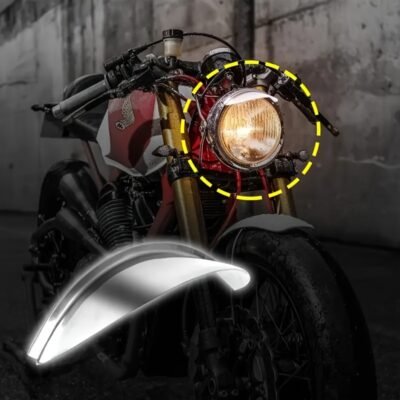 Universal Motorcycle Headlight Cover – Front Light Protector