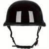 c7acce8f-43b4-4c94-ae6a-84e25cec5ef9.jpg Open Face Motorcycle Helmet, Retro Half Helmet, Suitable for Both Men And Women, Stylish German Vintage Wave Helmet, Perfect for All Seasons - 108 Glossy Black